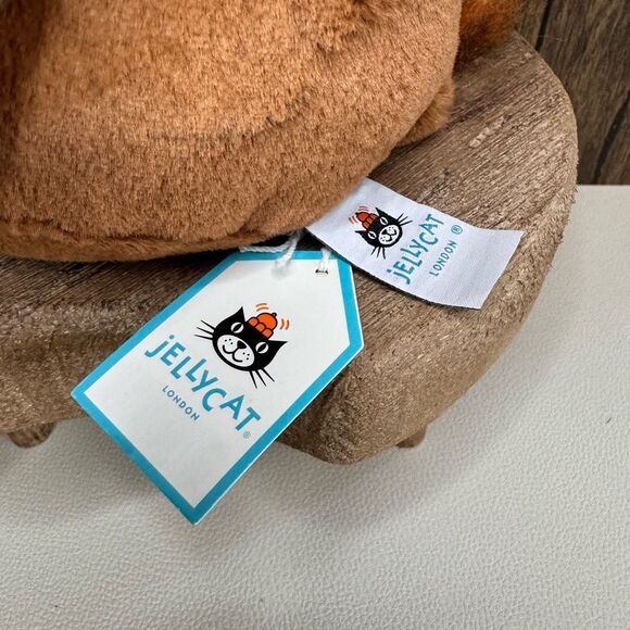Jellycat Brown and Orange Highland Cow Stuffed Animal - Picture 7 of 13